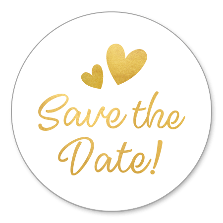 Save The Date - gouden tekst